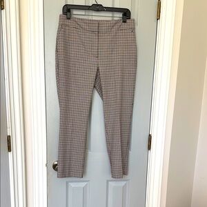 Chic Plaid Ann Taylor Cropped Trousers